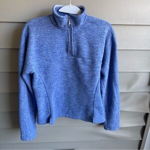 Patagonia Synchilla Sweater Womens Medium Blue 1/4 Zip Fleece Sweatshirt Outdoor